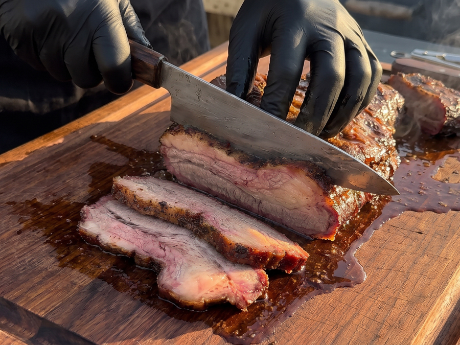 Cortes de American BBQ defumados